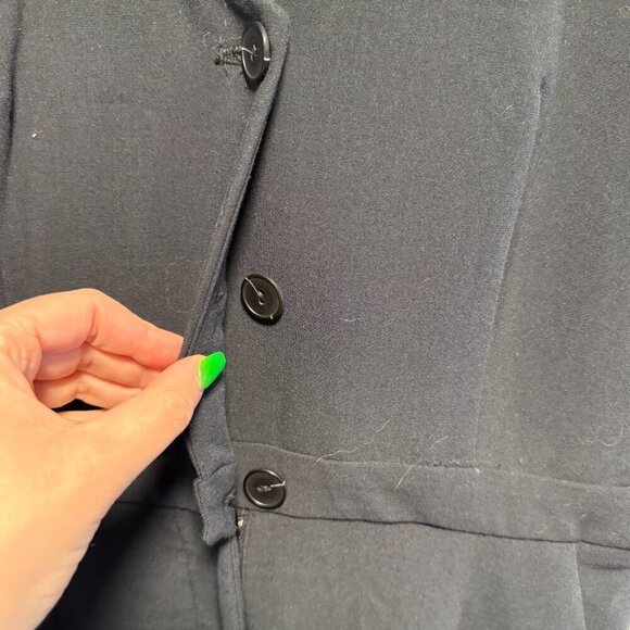 Anthropologie Maeve Jumpsuit Black 10 Tall NWT - Picture 4 of 10